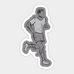 Running man Sticker